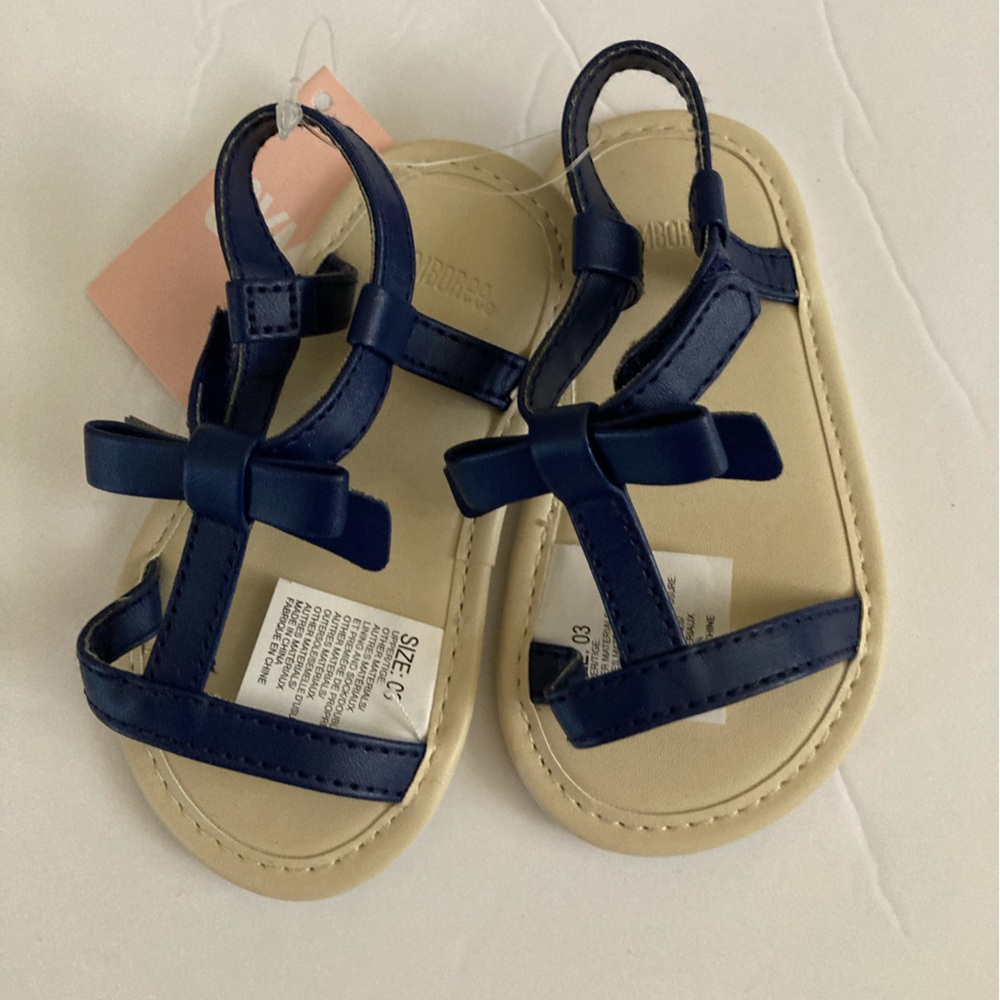 Gymboree New Navy Blue Infant Girl Sandals